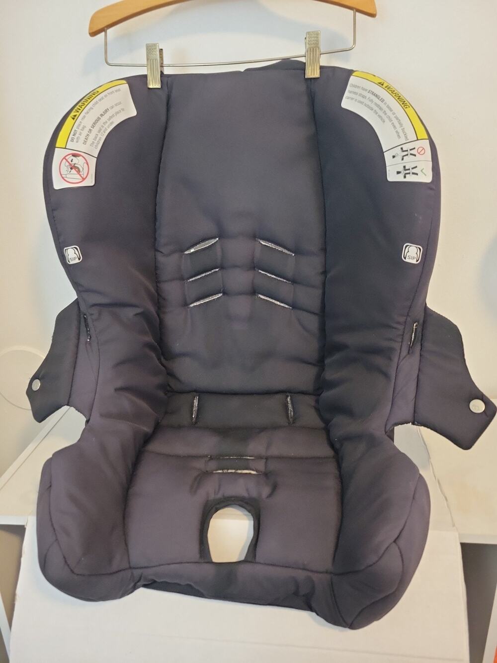 Stokke Pipa By Nuna Infant Baby Black Seat Fabric Cover Padding Cushion Part.